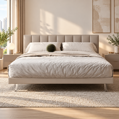 Torviane Leather Bed Frame