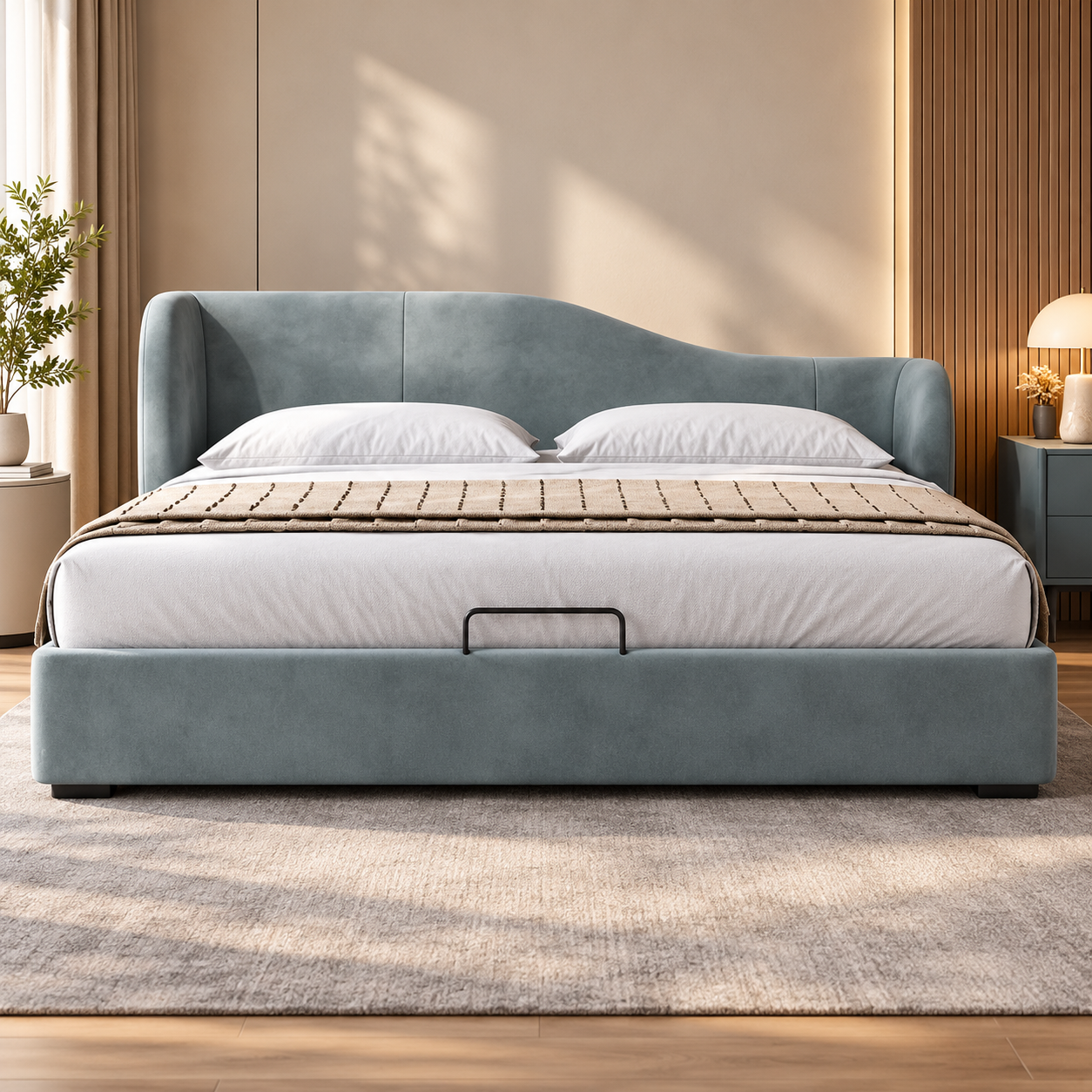 Zelmoria Fabric Bed Frame