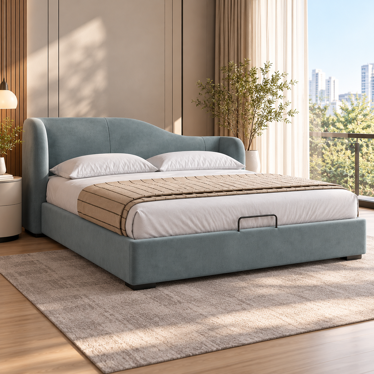 Zelmoria Fabric Bed Frame