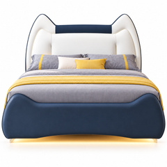 Ferdovian Leather Floating Bed Frame (With LED)