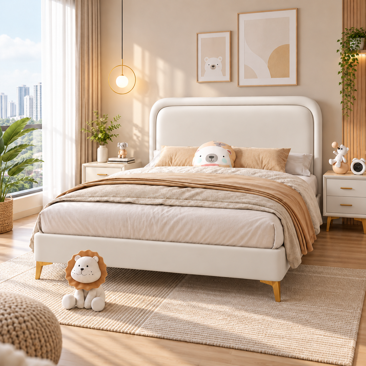 Zanvella Leather Bed Frame