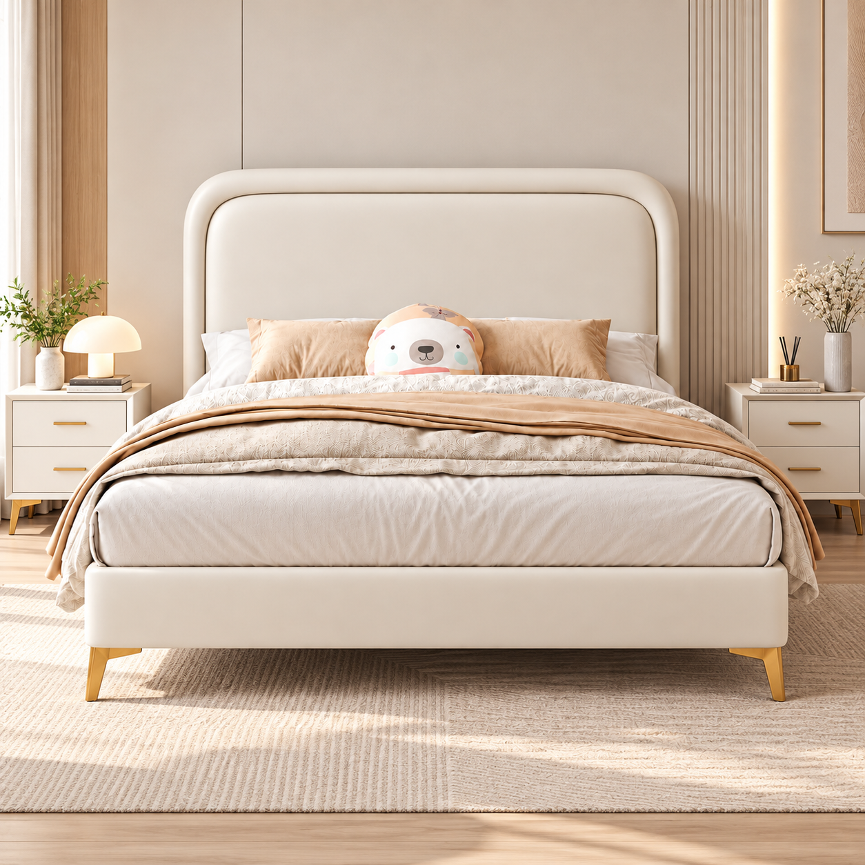 Zanvella Leather Bed Frame