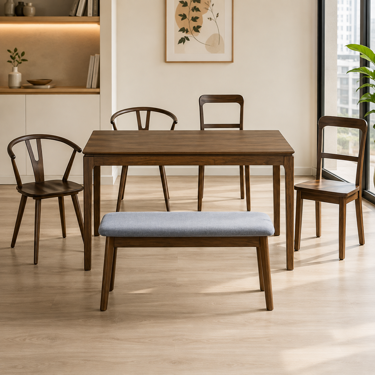 Yavora Wooden Dining Table