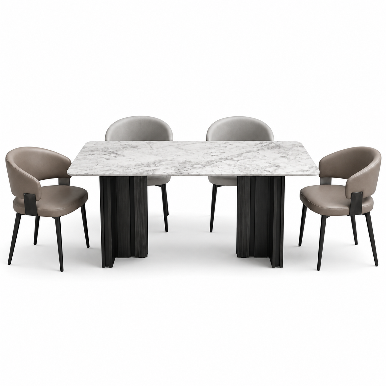 Yvenza Dining Set (1+4)