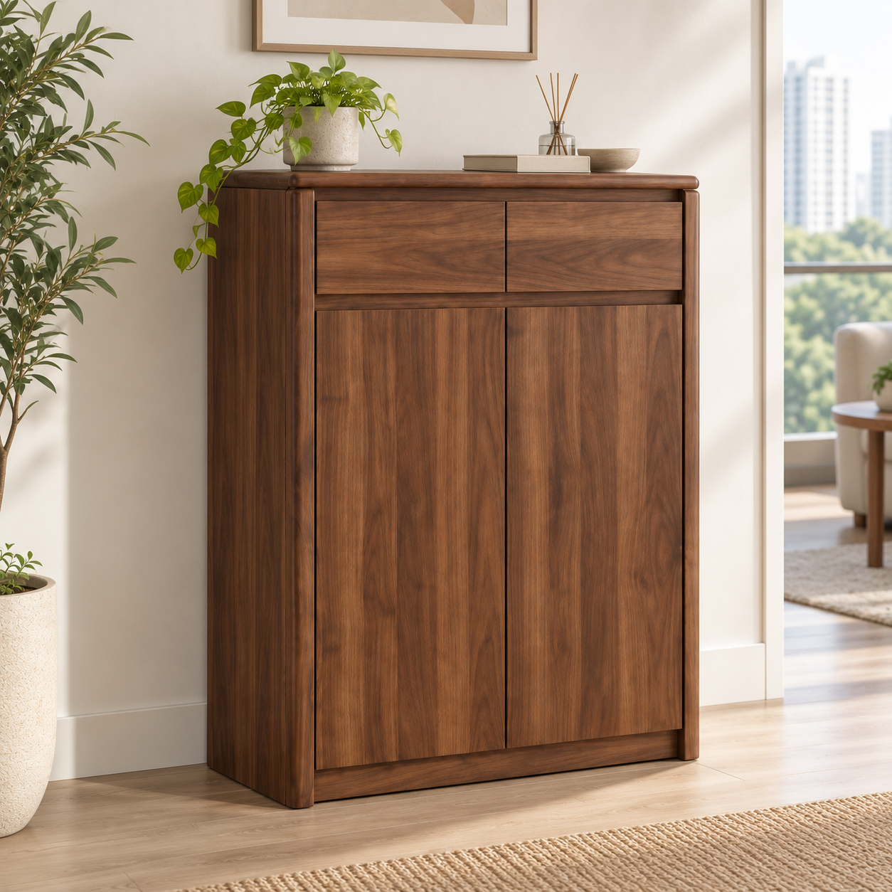 Sevora 2-Door Shoe Cabinet