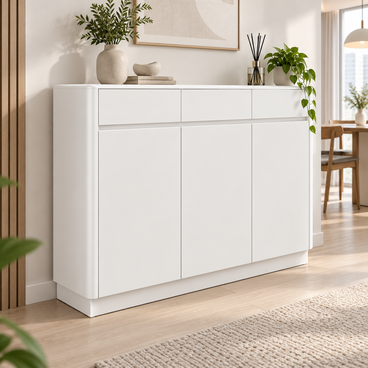 Ilviano 3-Door Shoe Cabinet (120.5cm)
