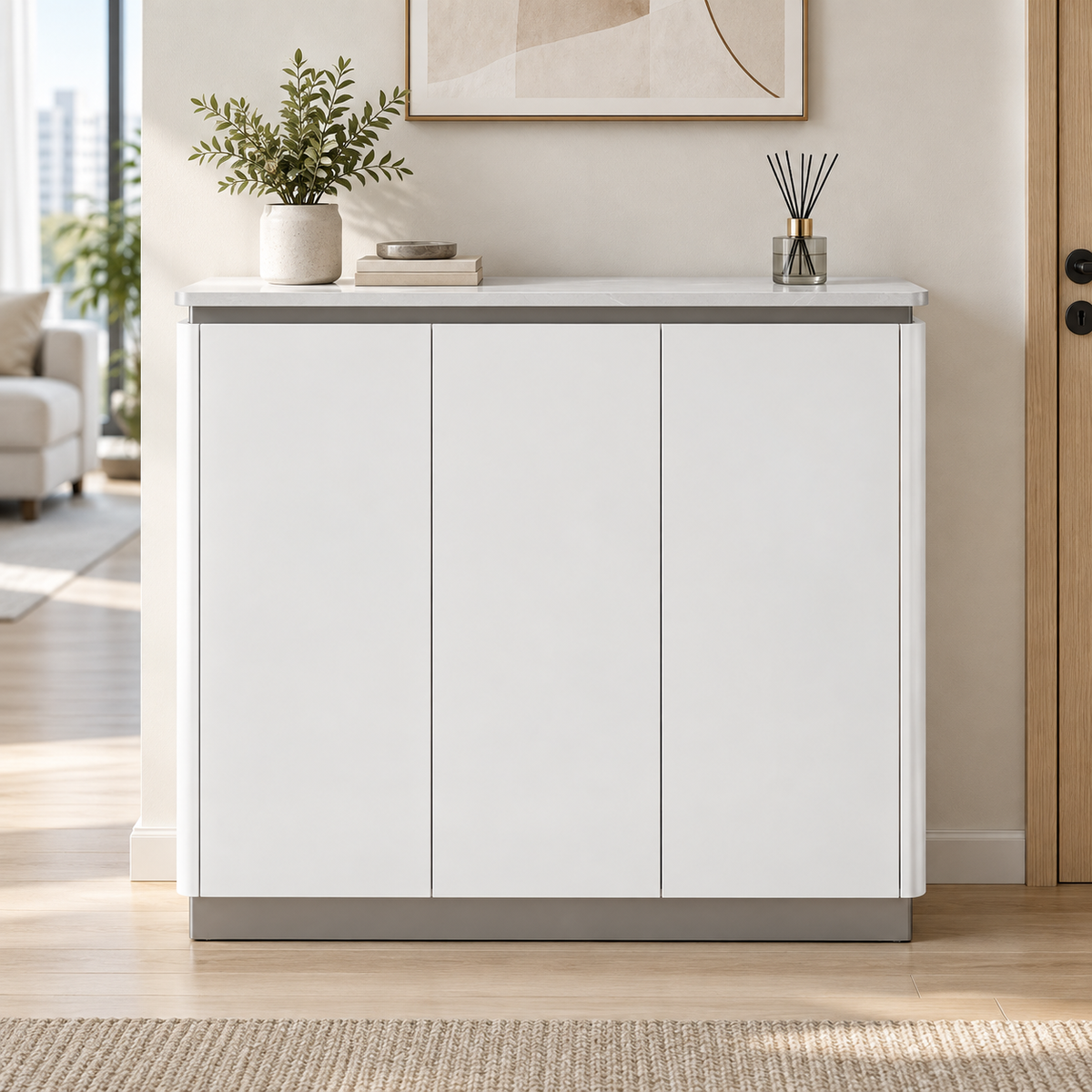 Davento 3-Door Shoe Cabinet (105cm)