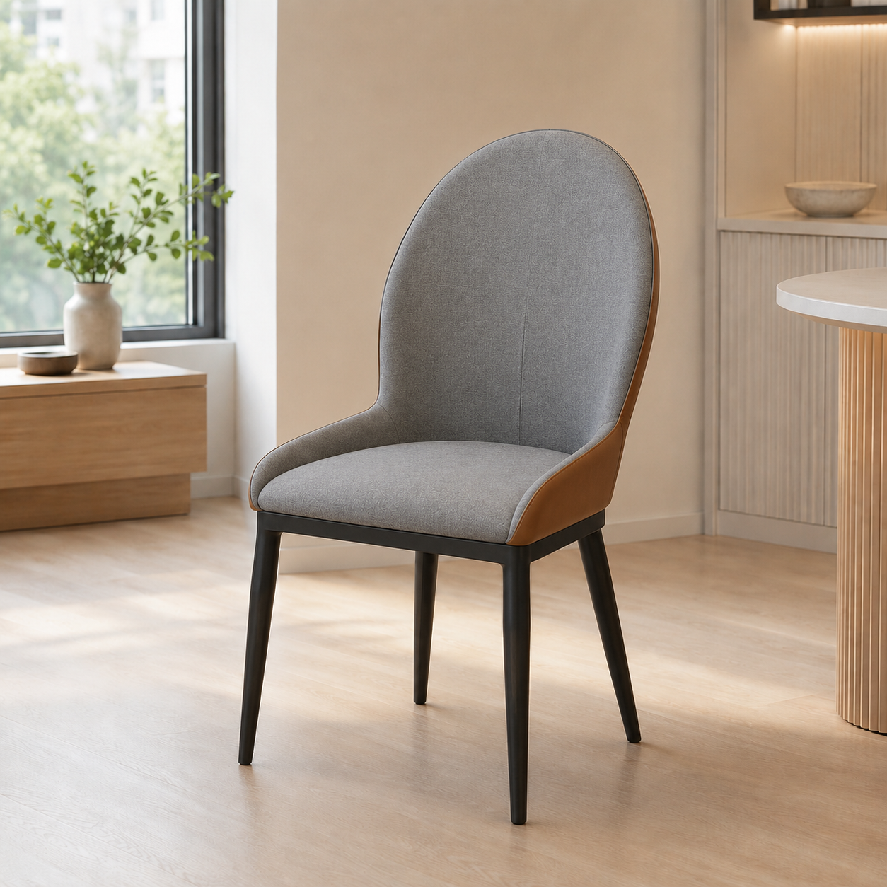 Xavion Leather Dining Chair