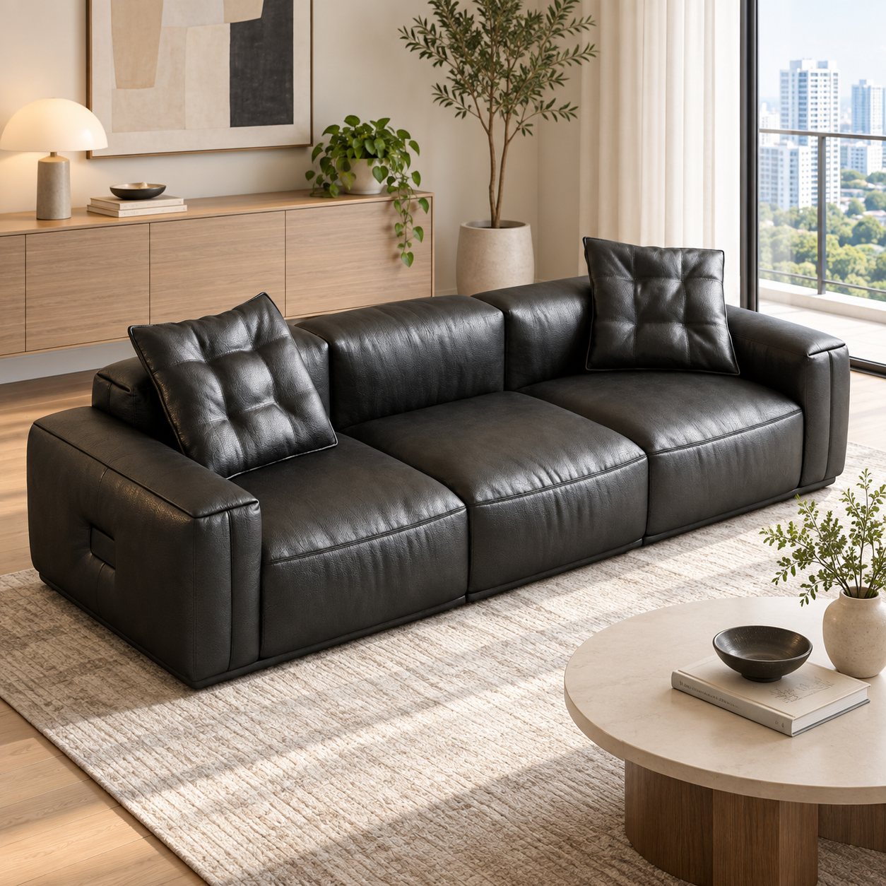 Avolenne Leather Sofa
