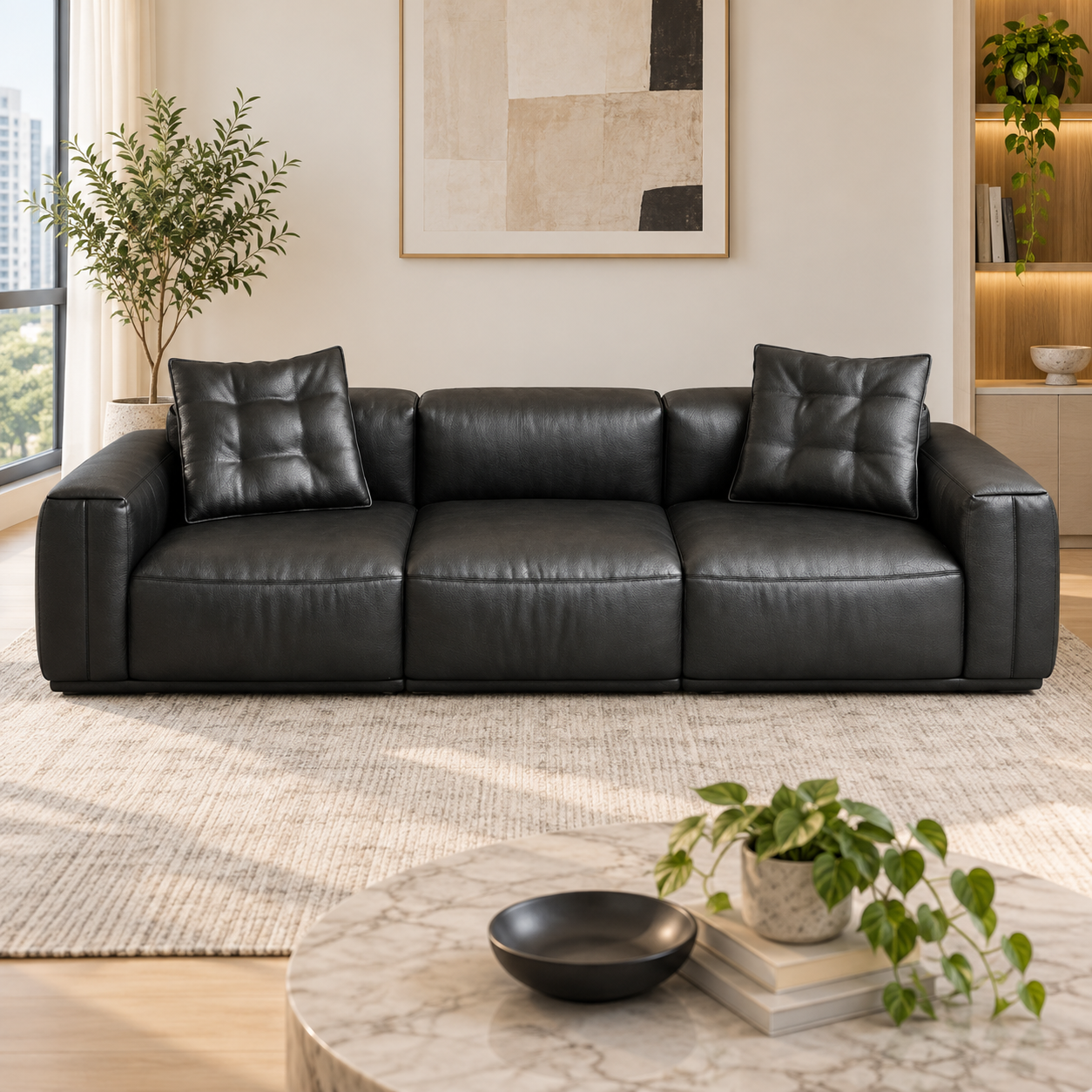 Avolenne Leather Sofa