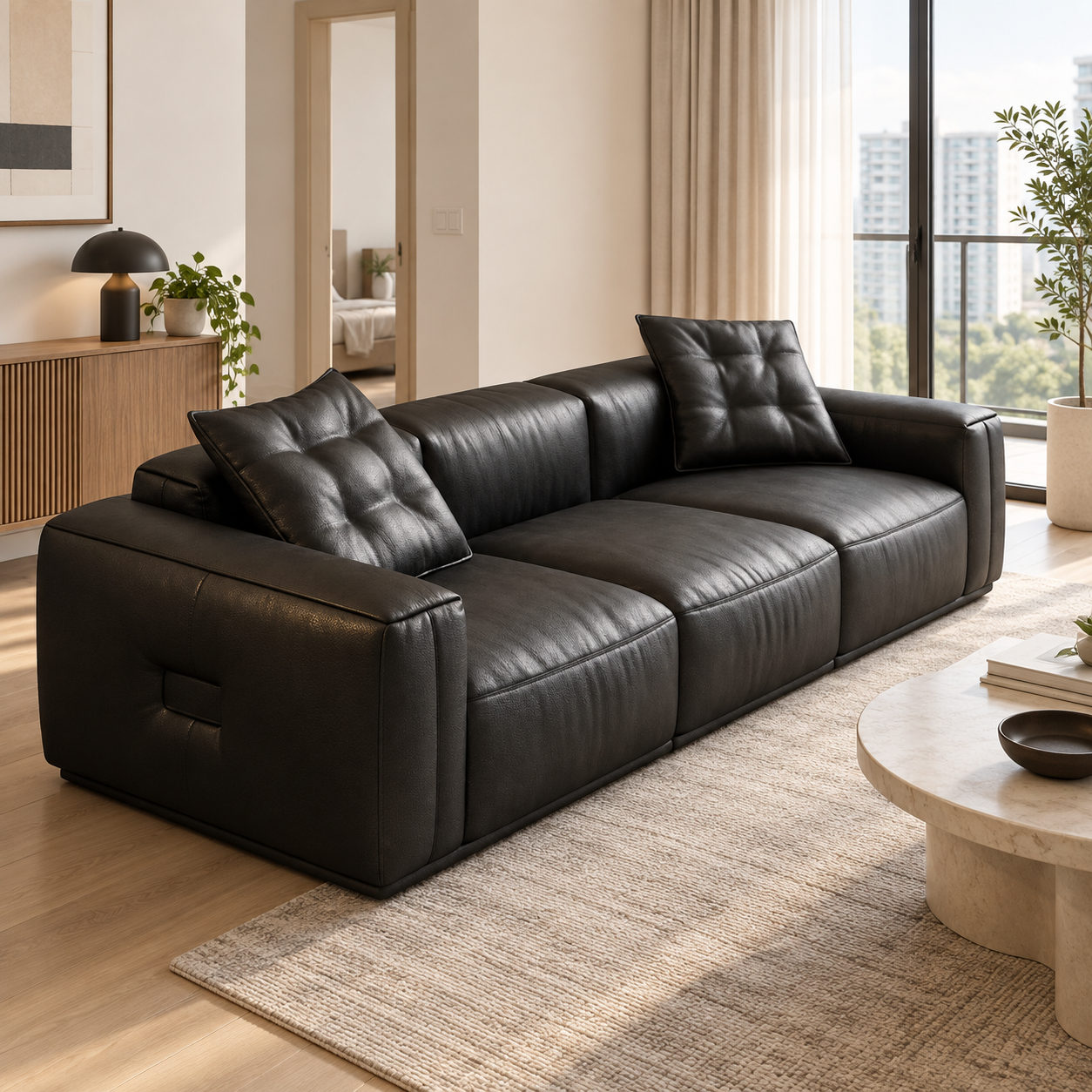Avolenne Leather Sofa