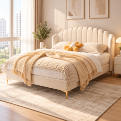Dovrisa Leather Bed Frame