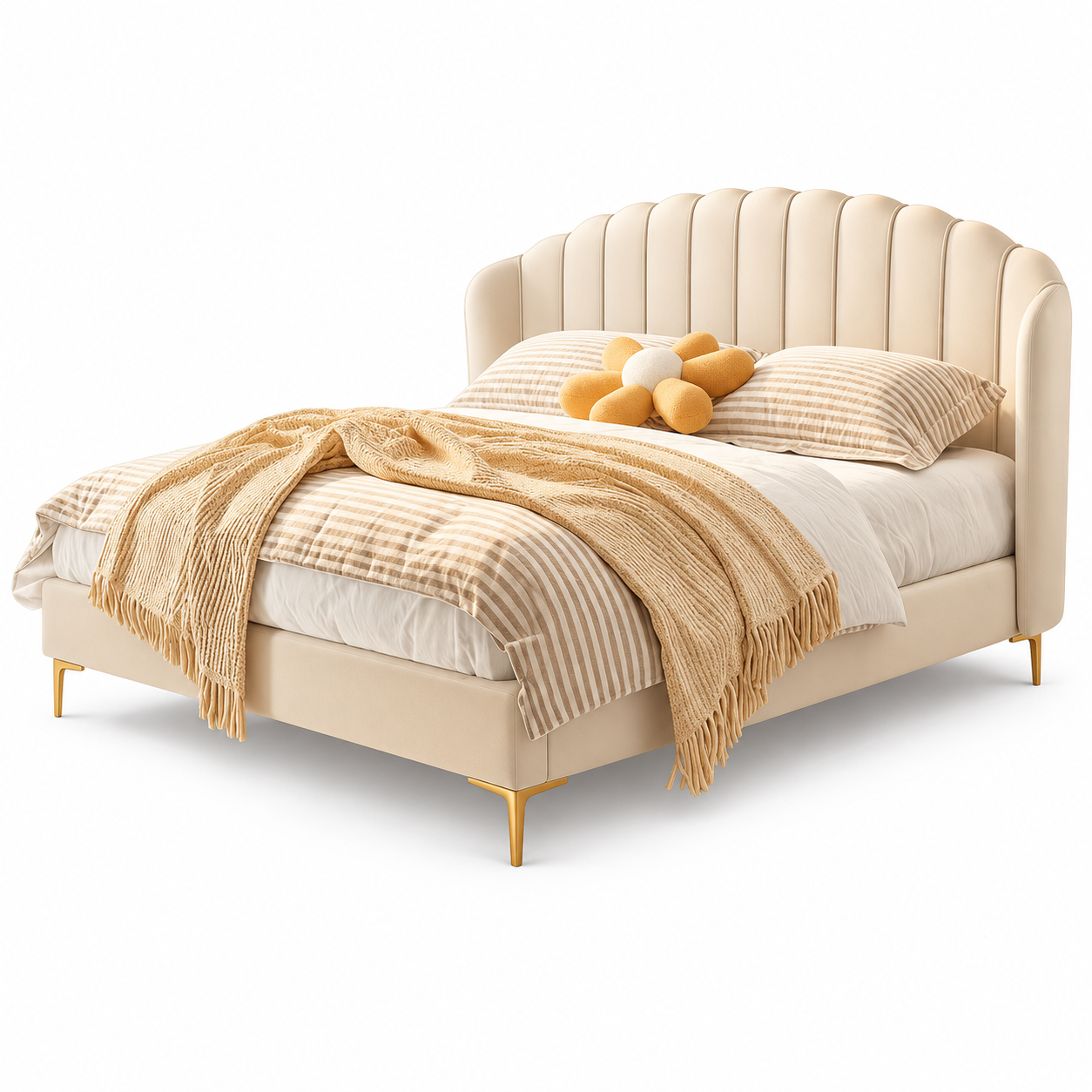 Dovrisa Leather Bed Frame