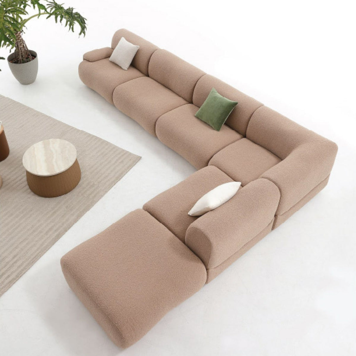 Monroe Fabric Sectional Sofa