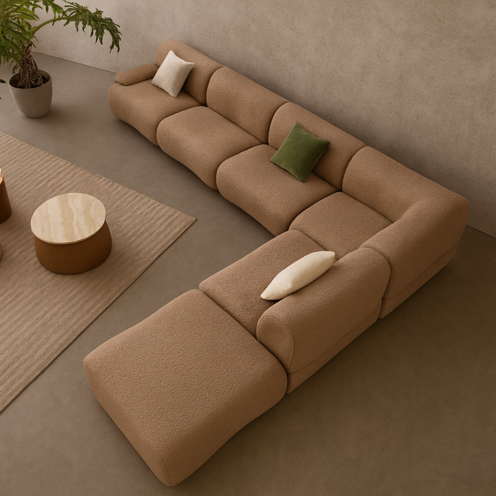 Monroe Fabric Sectional Sofa