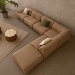 Monroe Fabric Sectional Sofa