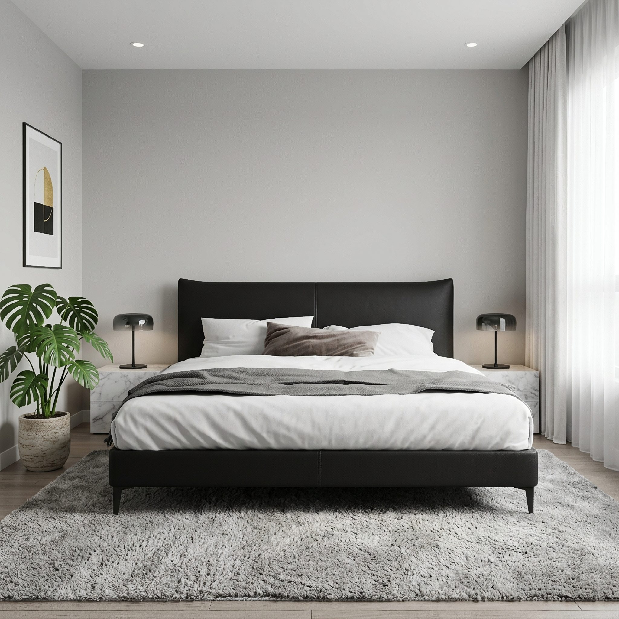 Elvie Leather Bed Frame