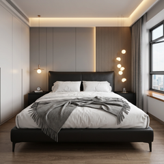 Elvie Leather Bed Frame