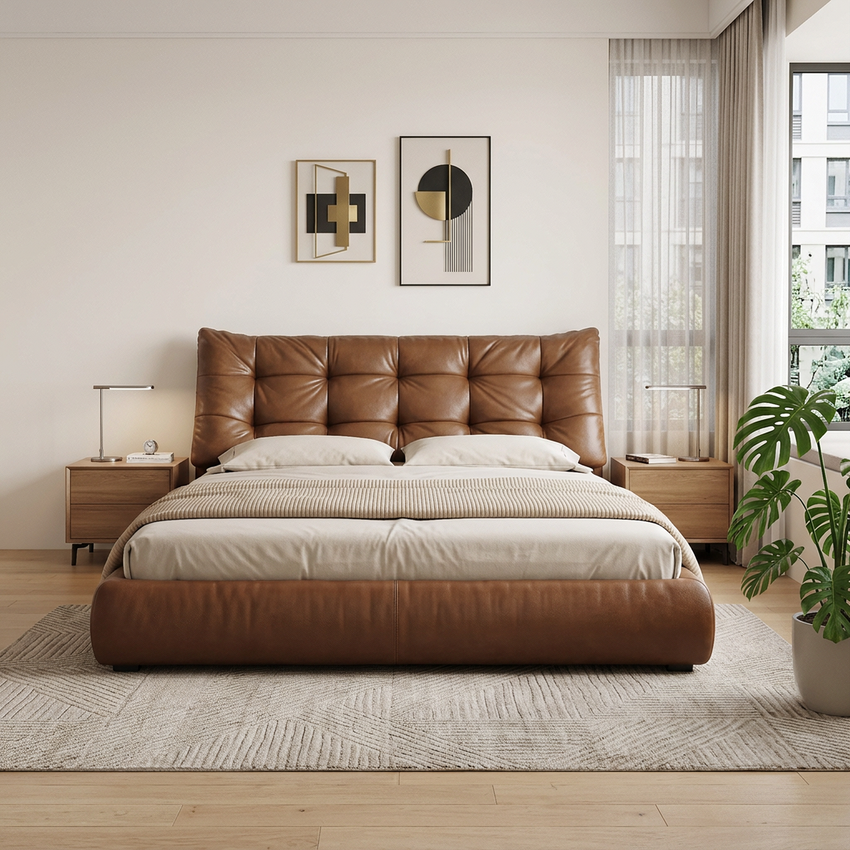 Arvexa Leather Bed Frame