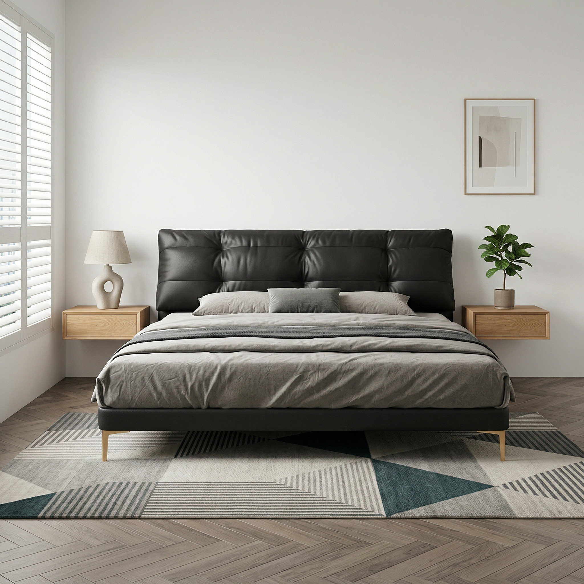 Altare Leather Bed Frame