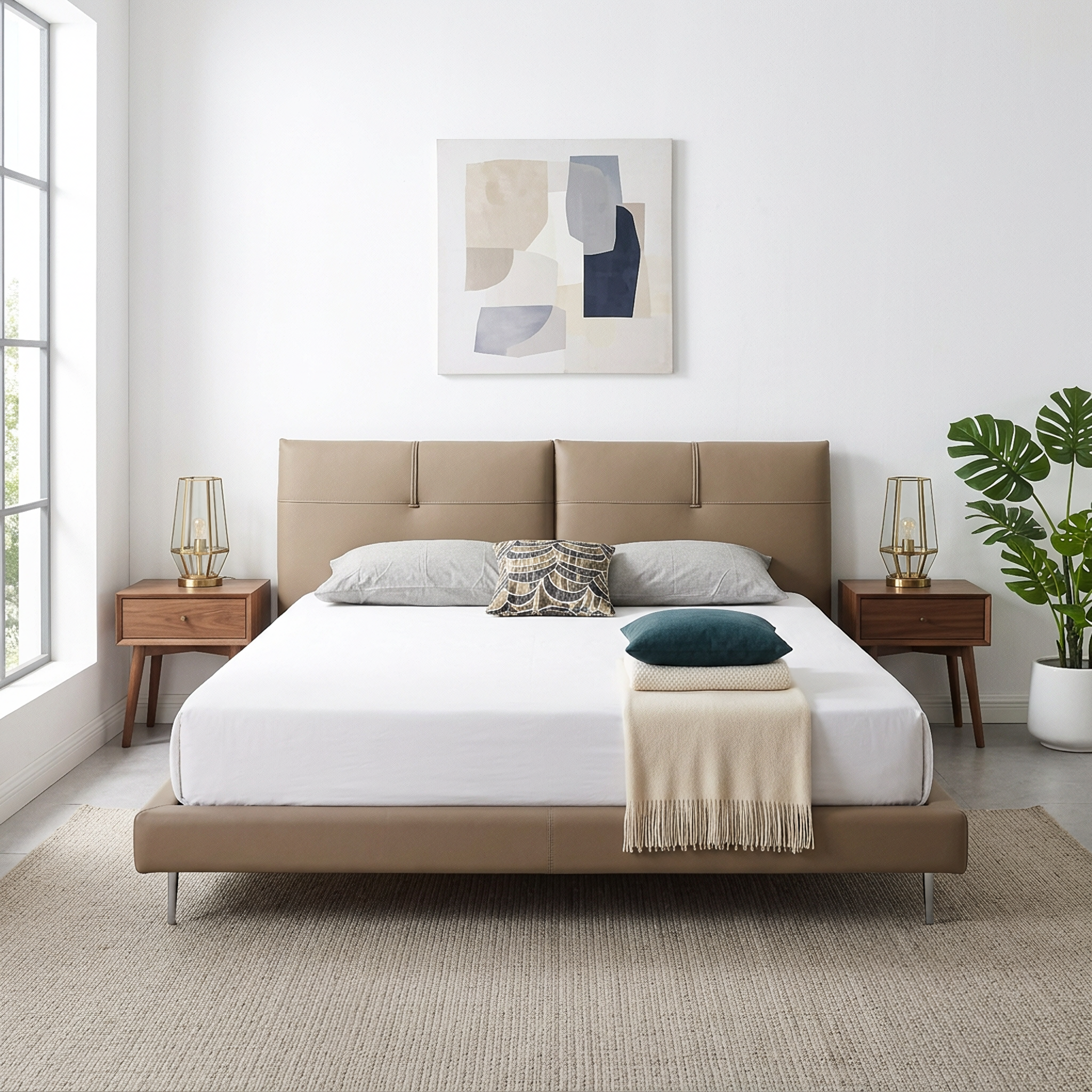 Brelena Leather Bed Frame