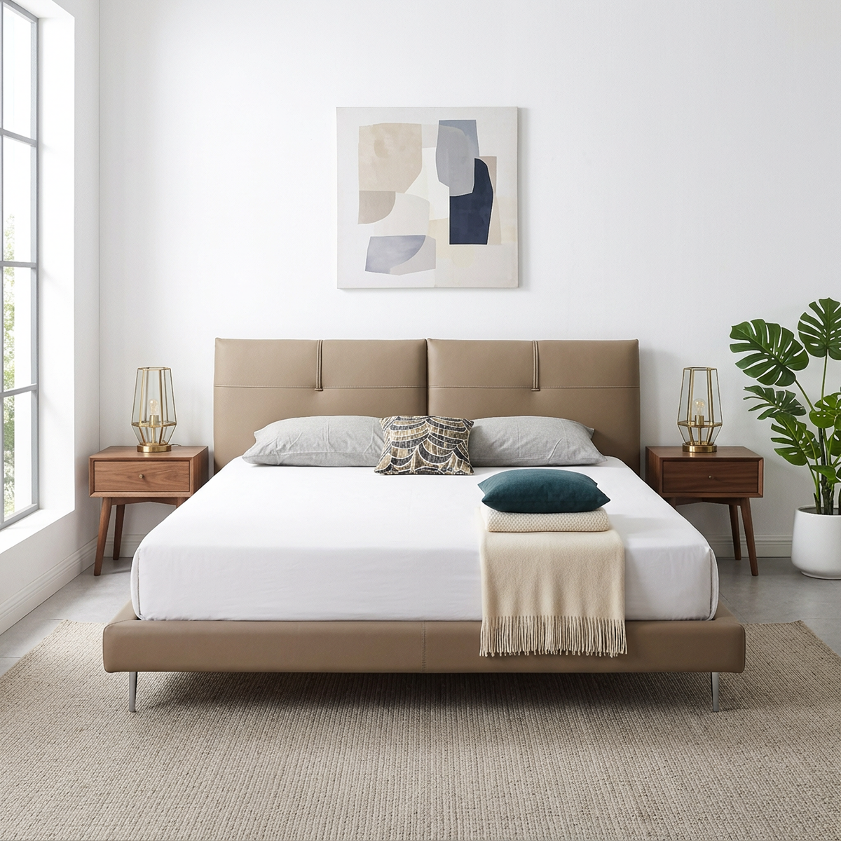 Brelena Leather Bed Frame