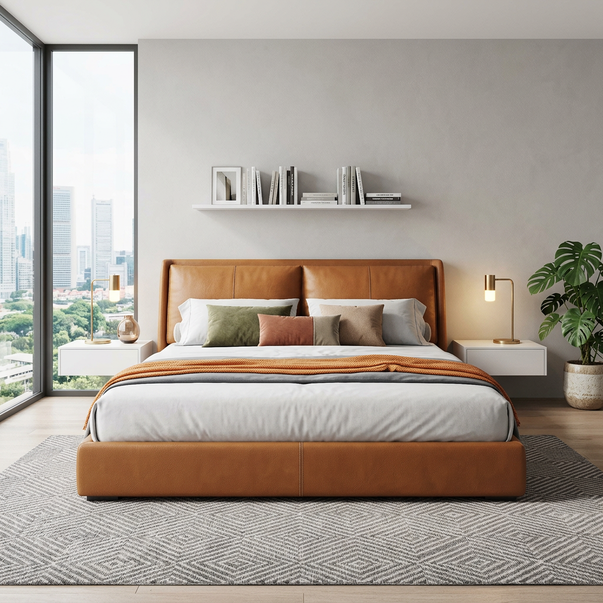 Gree Leather Bed Frame