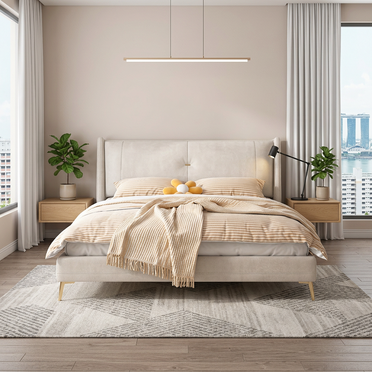 Andy Leather Bed Frame