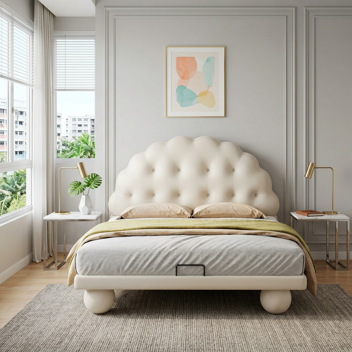 Aroa Leather Bed Frame