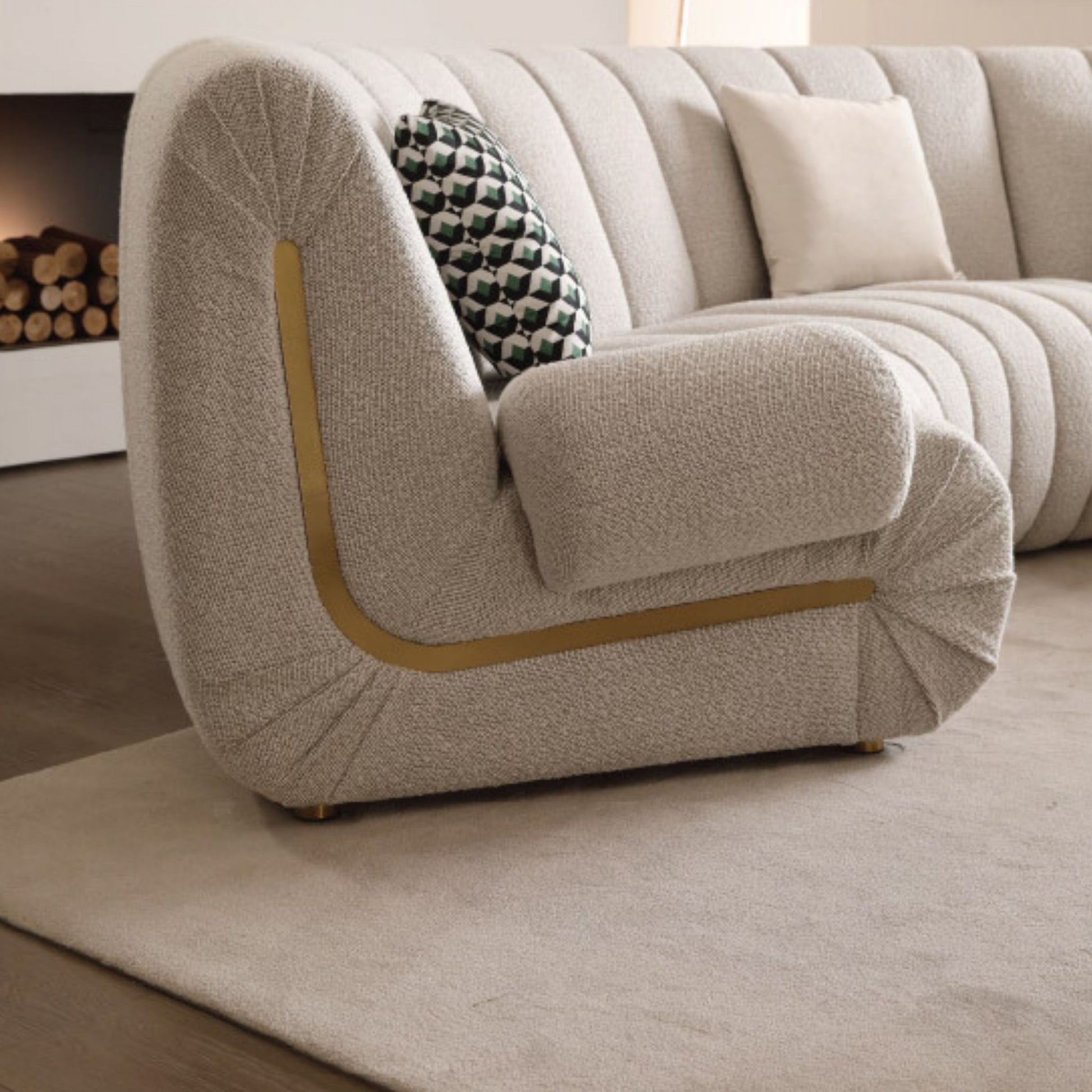 Brava Fabric Sectional Sofa