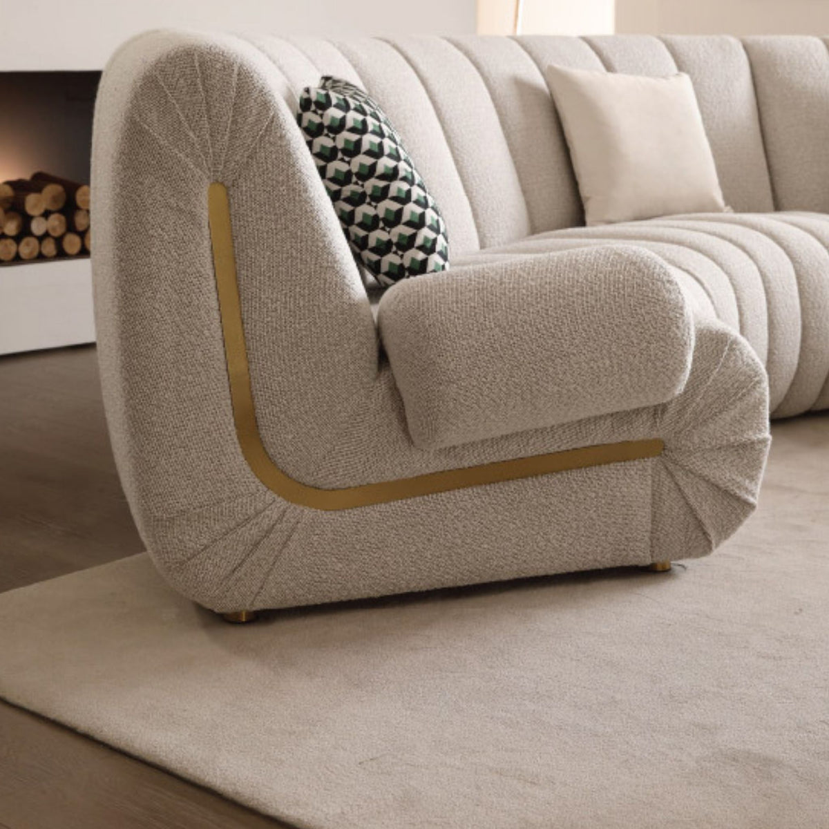 Brava Fabric Sectional Sofa