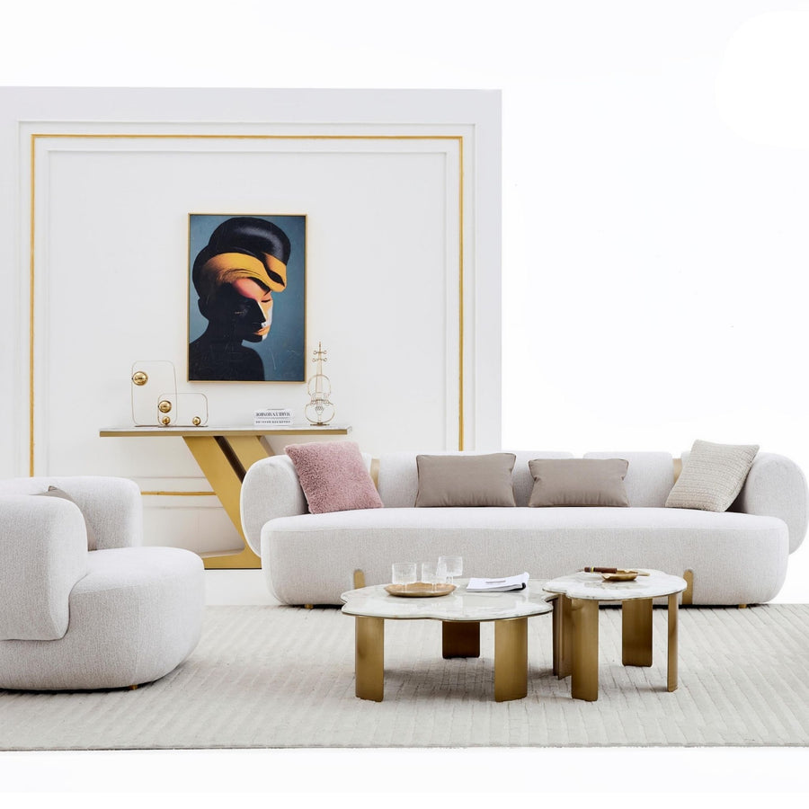 Elan Light Gray Fabric Sofa