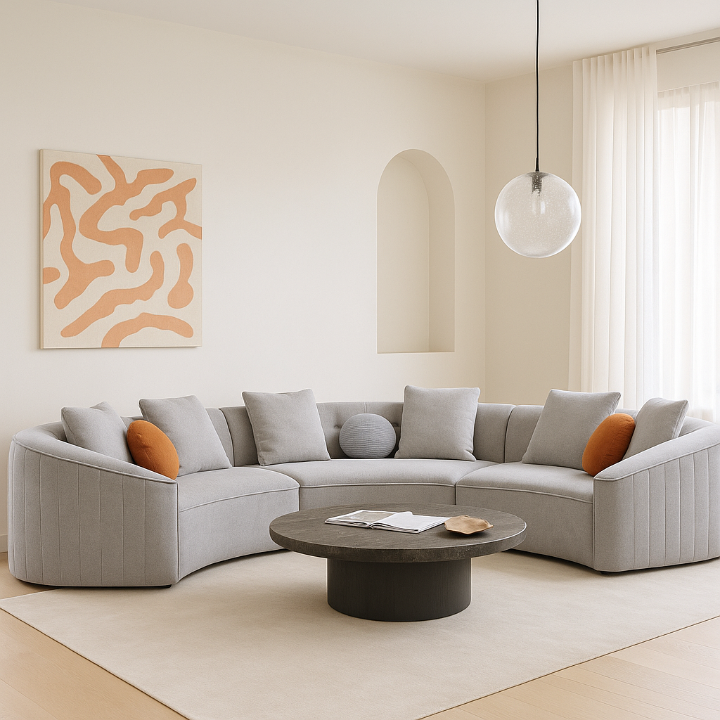 Zeno Fabric Sectional Sofa