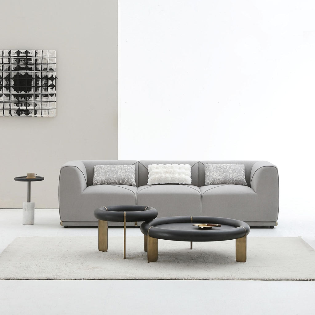 Arine Light Gray Fabric Sofa