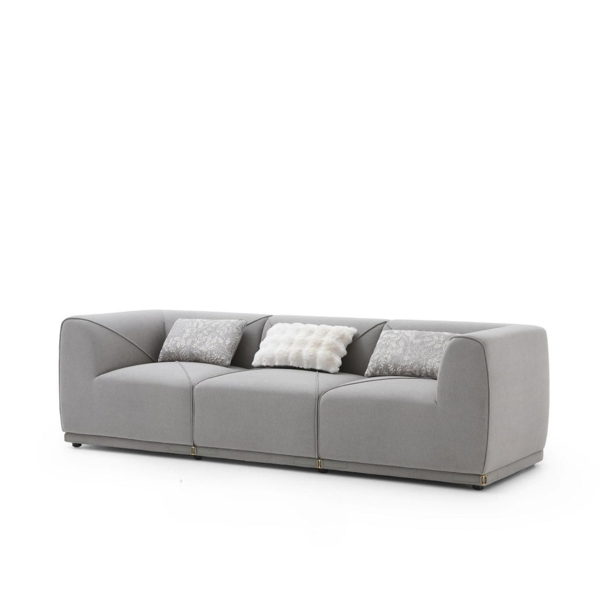 Arine Light Gray Fabric Sofa