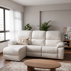 Solace Fabric Recliner L-Shaped Sofa (Sectional)
