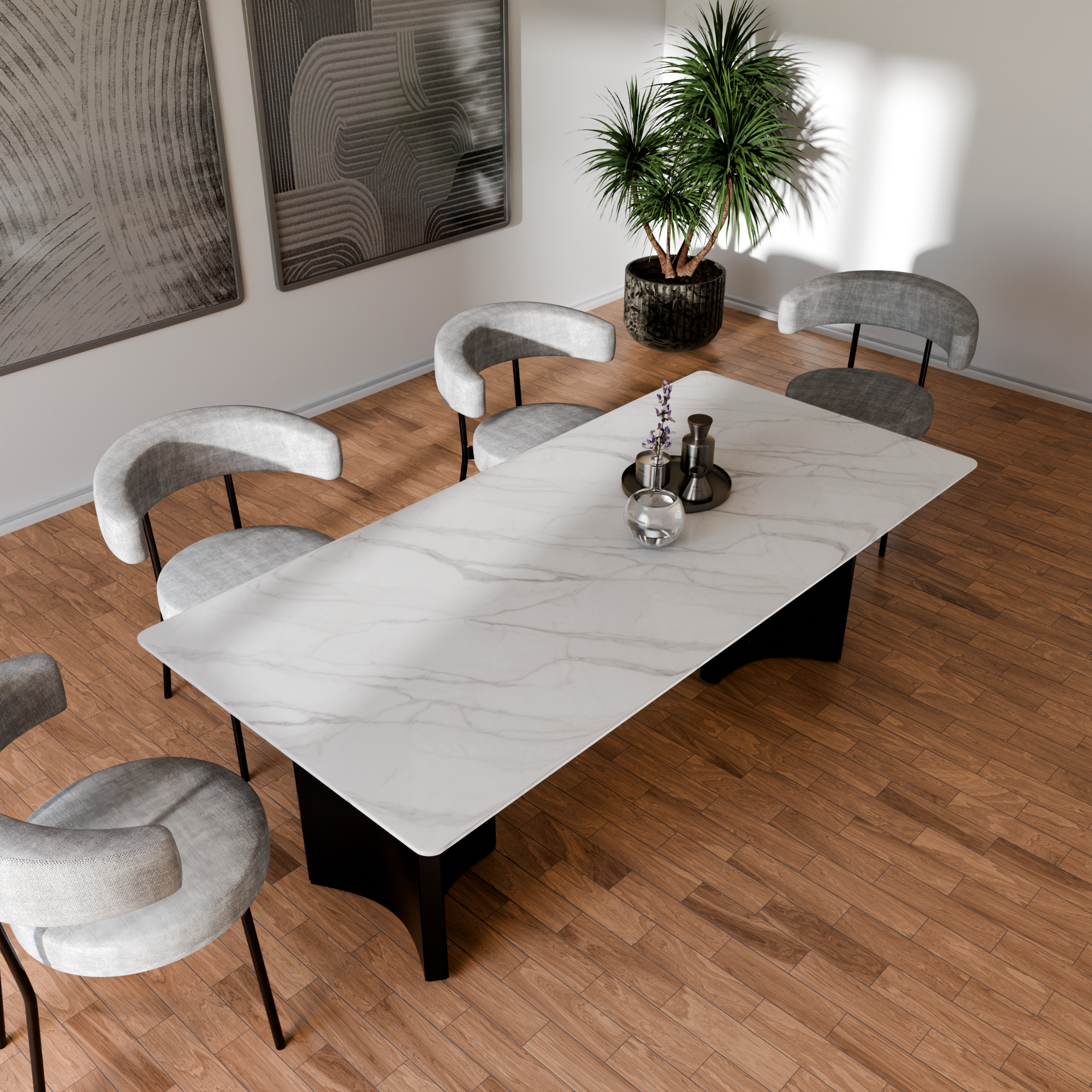 Cassara Sintered Stone Dining Table