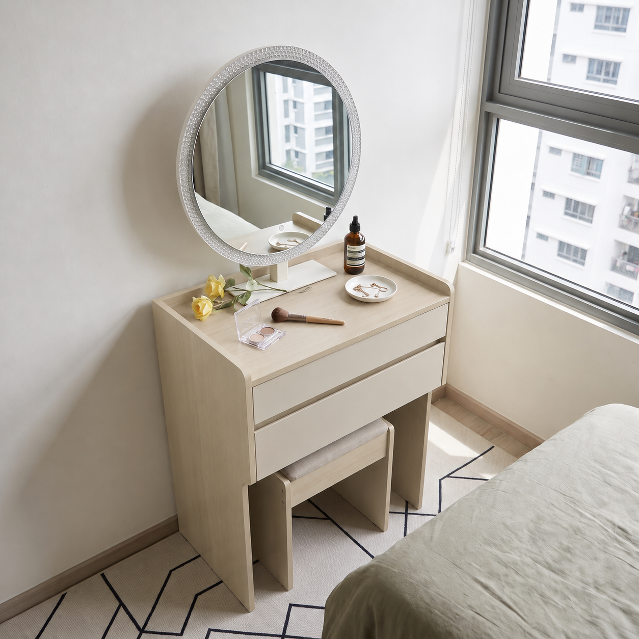 Nerovia Dressing Table with Mirror