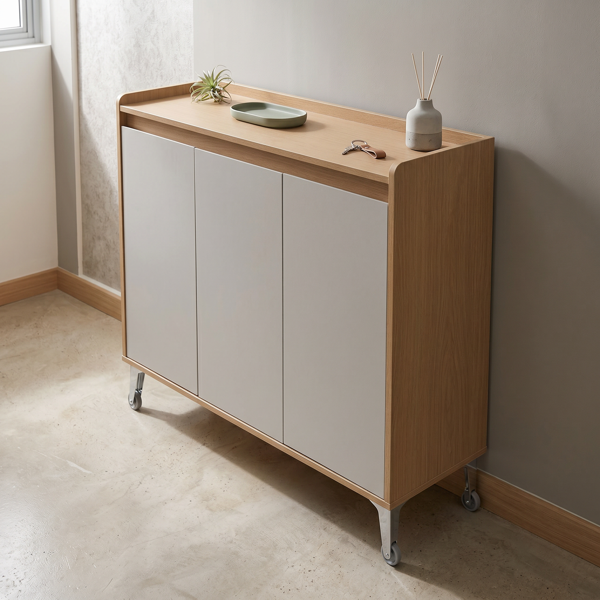 Quavira 3 Door Shoe Cabinet