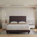 Manovel Faux Leather Divan Bed Frame + Somnuz® Durafirm 10