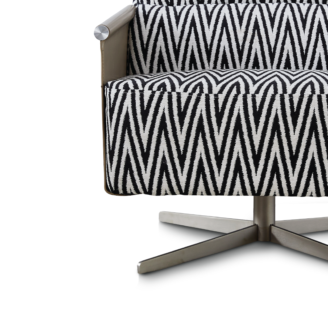 Amore Printed Fabric Armchair