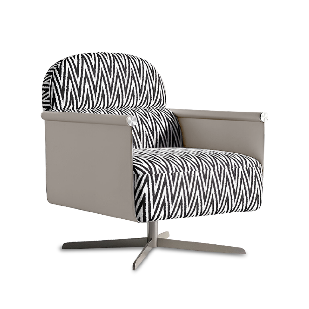 Amore Printed Fabric Armchair