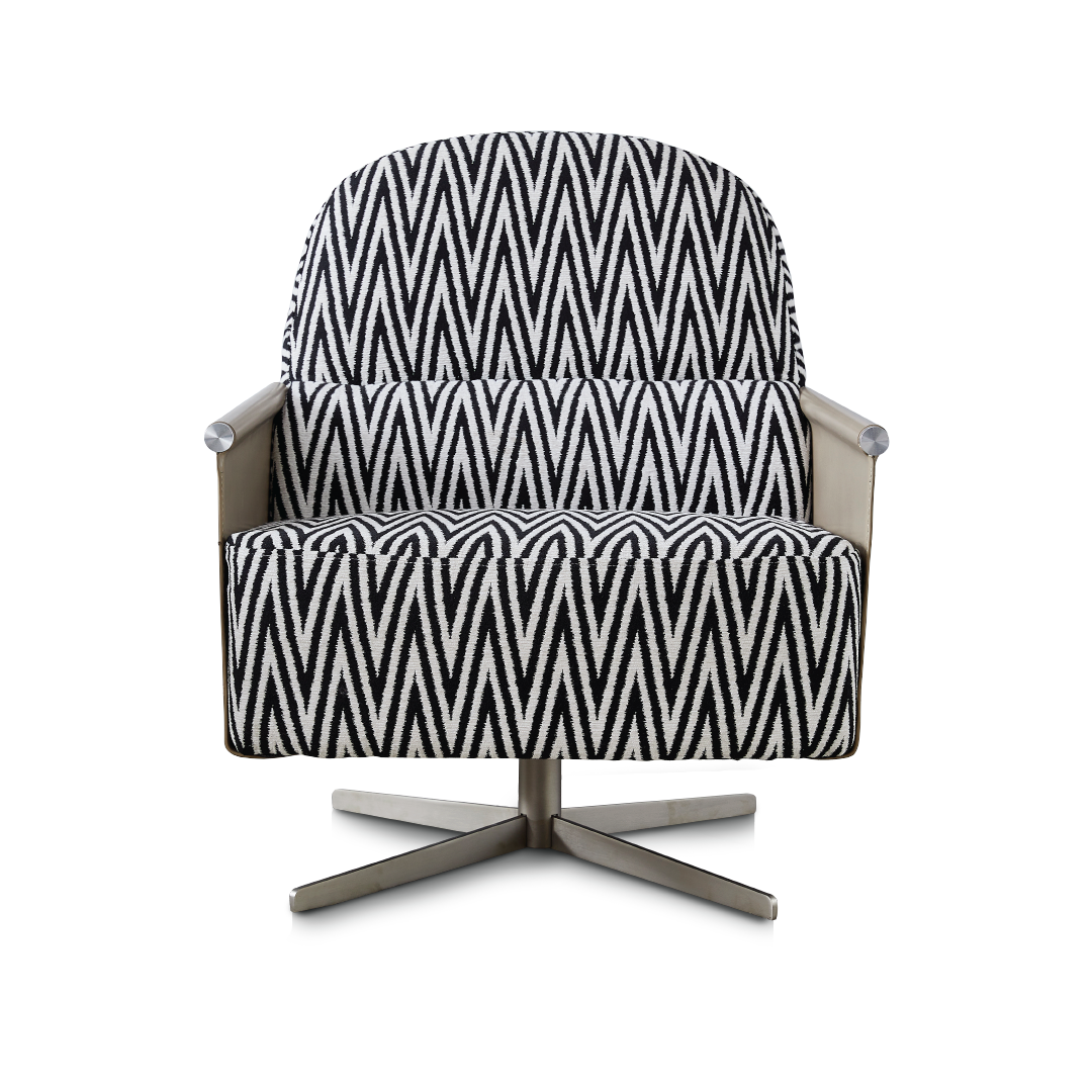 Amore Printed Fabric Armchair