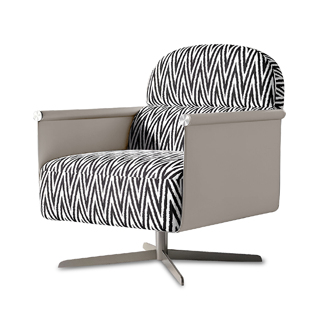 Amore Printed Fabric Armchair