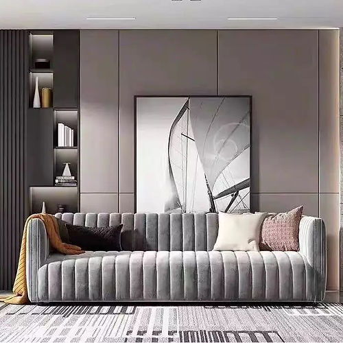 Felicita Velvet Fabric Sofa
