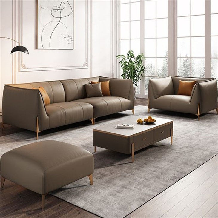 Casimiro Faux Leather Sofa