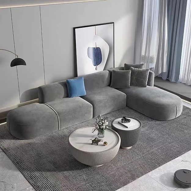 Gaspare Fabric Sectional Sofa
