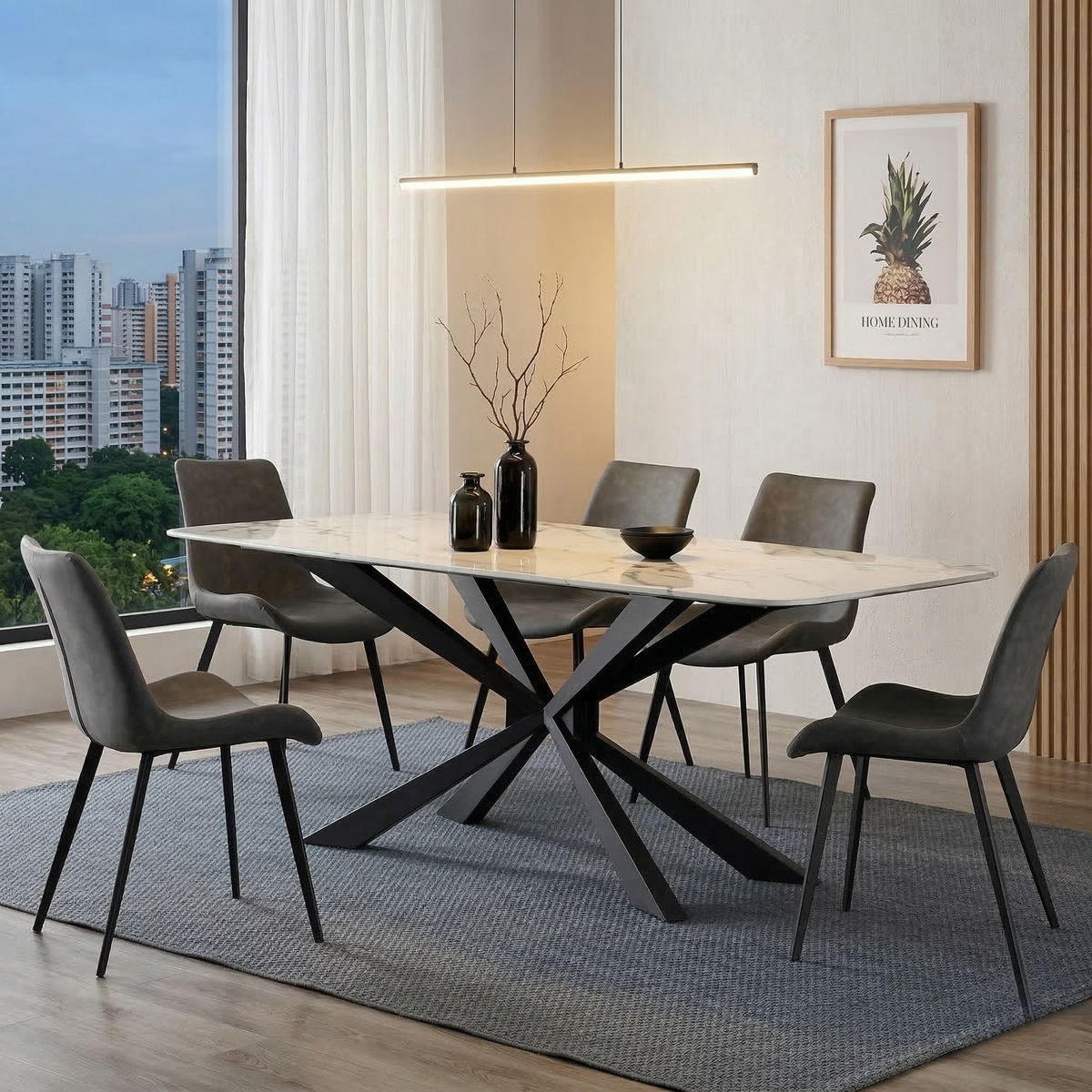 Delvuno Sintered Stone Dining Table
