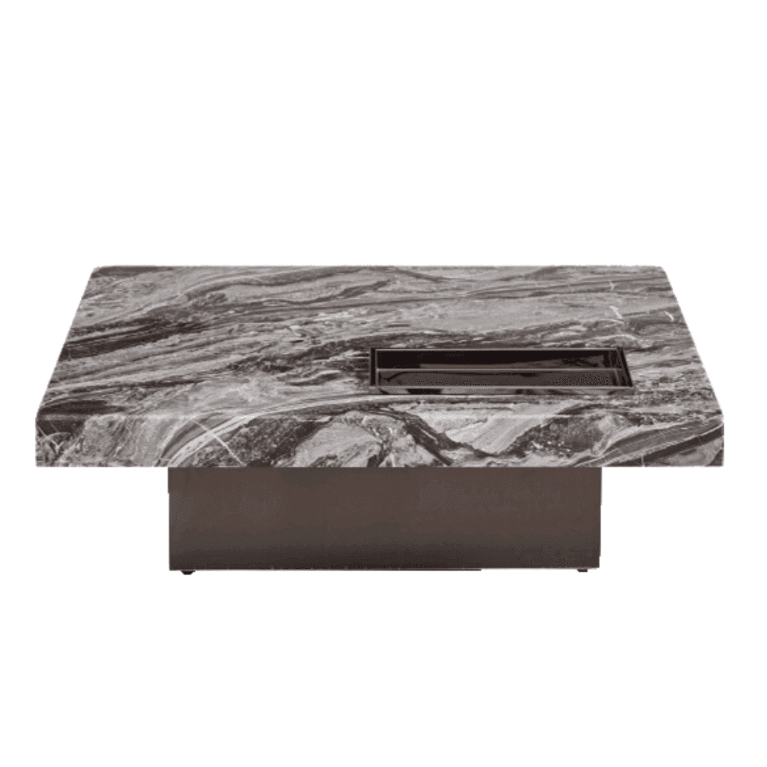 Francesco Cultured Marble Coffee Table (Square) - Maxi Home Furnishing