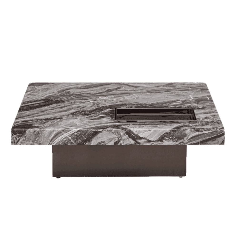 Francesco Cultured Marble Coffee Table (Square) - Maxi Home Furnishing
